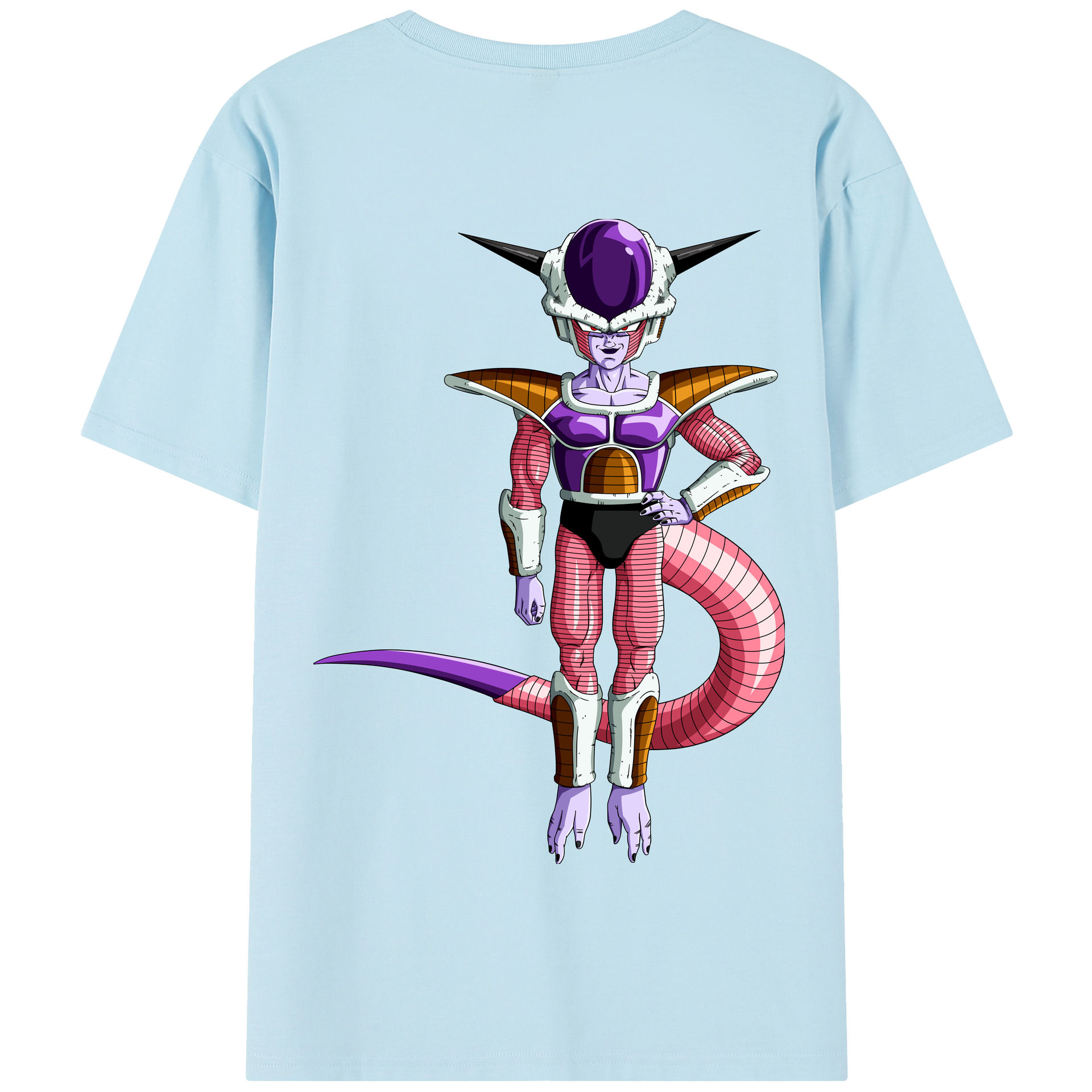 ドラゴンボール フリーザ DRAGON BALL Frieza 綿100％半袖Tシャツ（背面プリント）